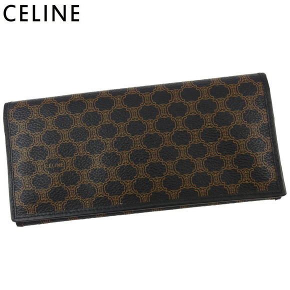 Celine Wallet black Macadam long beige leather - Picture 1 of 6